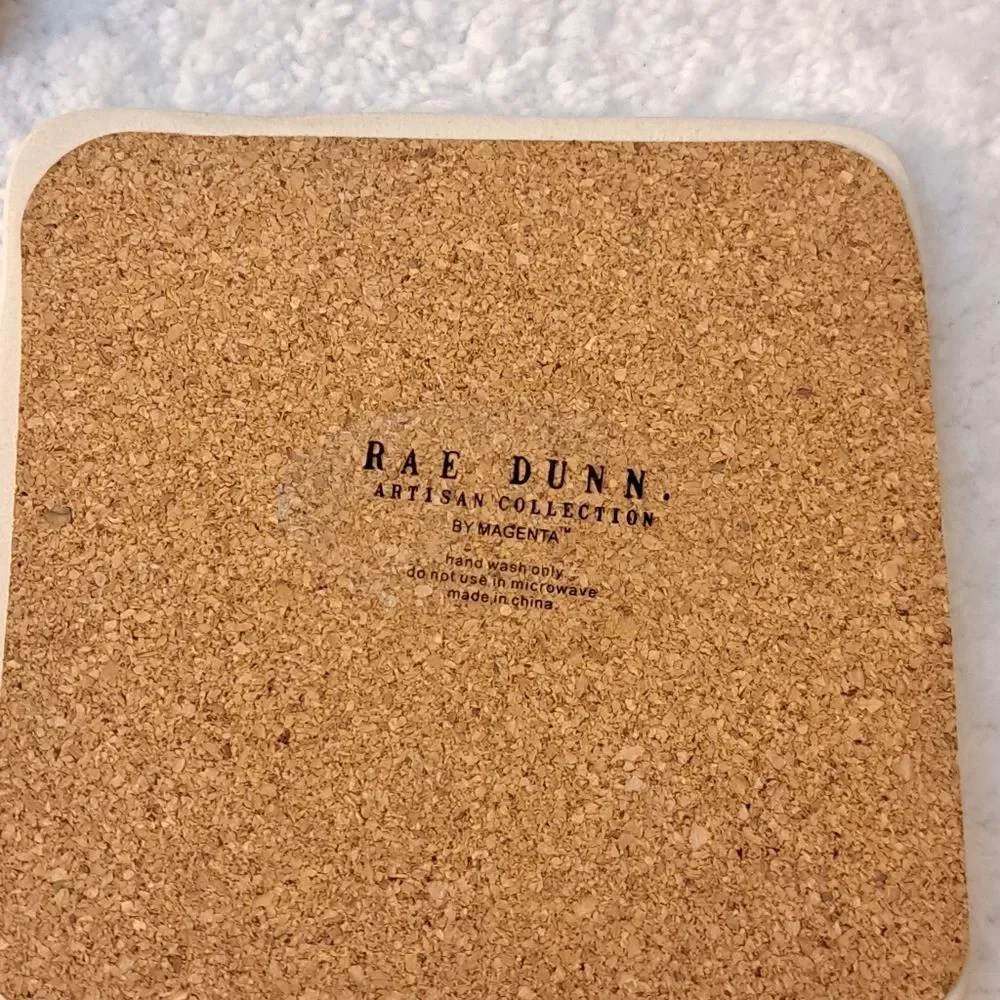 Rae Dunn Set of Two Coasters, 